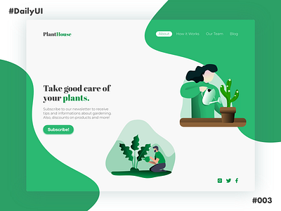 DailyUI #003 - Landing Page