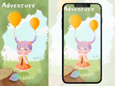 Let's go on an adventure together! design illustration