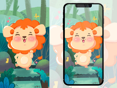 lion design illustration