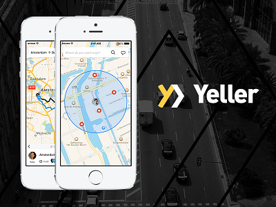 Yeller amsterdam app cab iphone mobile share split taxi together yeller