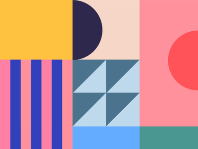 Testing color palette minimal branding color scheme circle stripes pattern geometry palette colour color