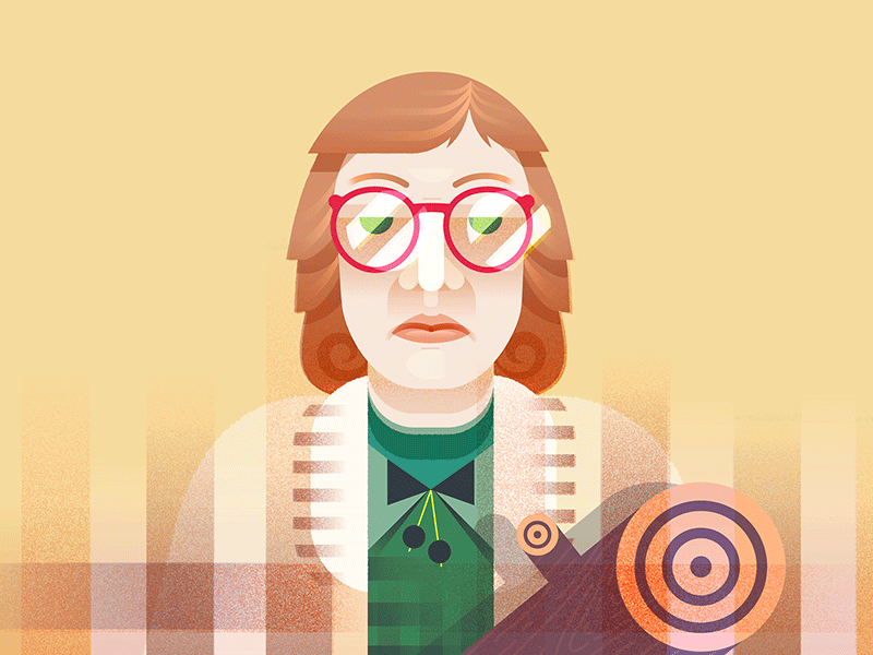 Log Lady davidlynch flatdesign loglady portrait theowlsarenotwhattheyseem twin peaks twinpeaks twinpeaks2017 vector vector illustration