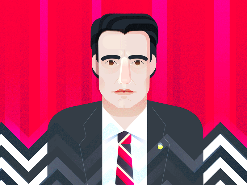 Dale Cooper agent cooper dale cooper davidlynch flatdesign portrait theowlsarenotwhattheyseem twin peaks twinpeaks twinpeaks2017 vector vector illustration