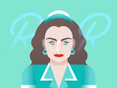 Shelly Johnson davidlynch diner double r diner flat design mint portrait shelly johnson theowlsarenotwhattheyseem twin peaks twinpeaks2017 vector vector illustration