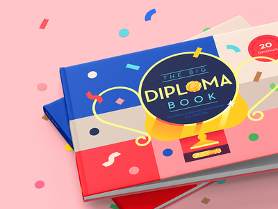 The Big Diploma Book book children book confetti diploma educational book geometric kids kids book medal trophy