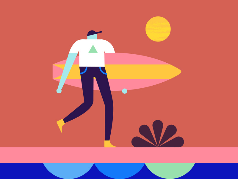 🏄‍♀️ by Lorena G on Dribbble