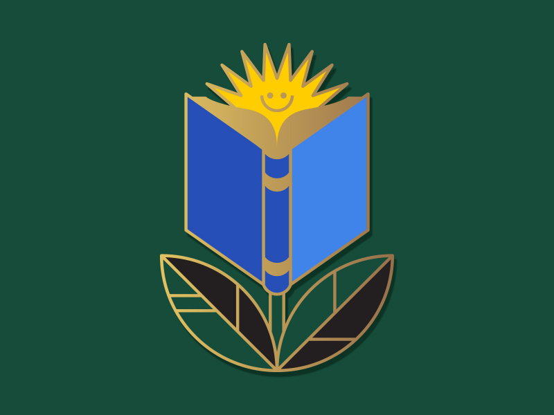 ππ school growth plant sun solidary supportive donation education book enamelpin minimal geometry geometric