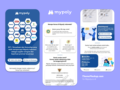 Mypoly.co.id Mobile Web UI