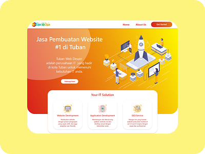 Tuban Web Desain Landing Page Redesign adobe xd adobexd concept design design illustration ui ui ux design ui design ui kit uidesign uiux ux web web app web design website xd xd design xd ui kit xddailychallenge