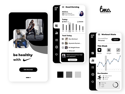 Nike Workout App Redesign Concept adobe xd app design design ui design ui kit uidesign uiux web web design xd design xd ui kit