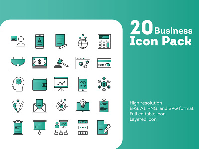 Business Icon Pack branding design icon icon design iconography icons