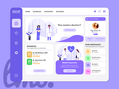 Doctor Appointment Dashboard Design