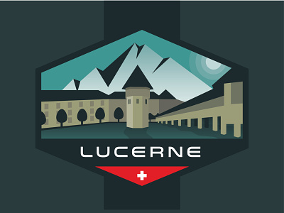 Lucerne Switzerland badge lucerne switzerland
