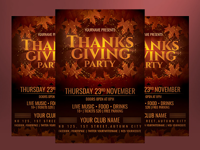 Thanksgiving Party Flyer Template autumn flyer backyard barbecue bbq club party cocktail dinner party drinks elegant flyer family party flyer template invitation party flyer psd template template thanksgiving thanksgiving flyer thanksgiving flyer idea thanksgiving party