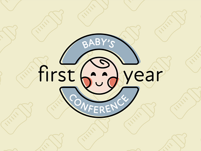 Baby's First Year Conference Logo design digital art illustration logo