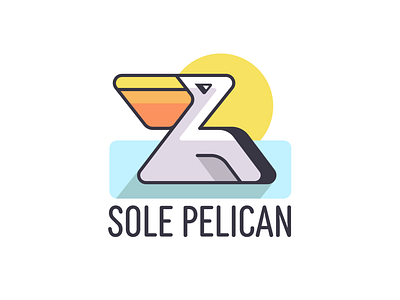 Sole Pelican Logo design digital art illustration logo