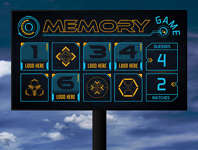 Sci-Fi Skin Interactive Scoreboard Match Up Game for Daktronics design