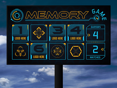 Sci-Fi Skin Interactive Scoreboard Match Up Game for Daktronics