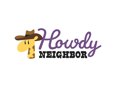 Howdy Neighbor Logo design illustration logo design