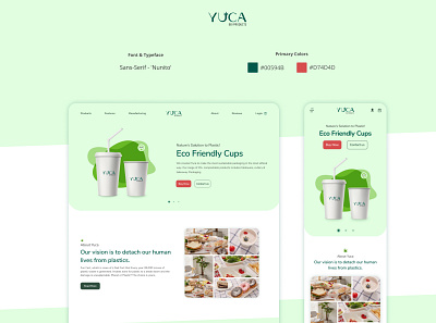 YUCA - Ecommerce Web & Mobile ecommerce website logo mobile ui responsive design ui