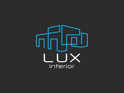 Logo for Lux interior adobe illustrator adobe photoshop branding design logo logo creation logodesign logotype vector