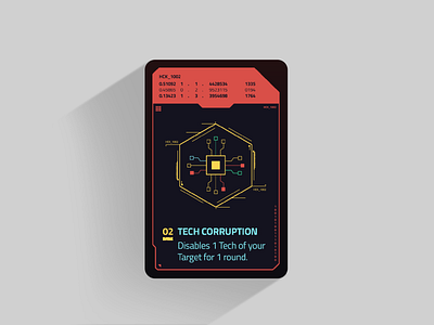 CORE.network card design code cyberpunk game hack illustration shard technology