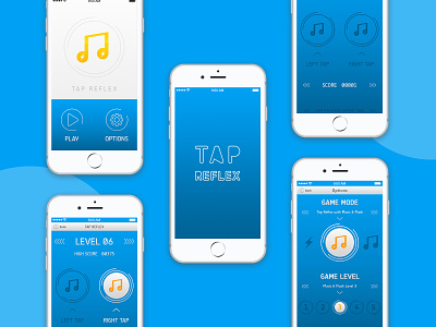 Tap Reflex - iOS Game animation app app design branding game game app design ios ios app iphone logo mobile app ui