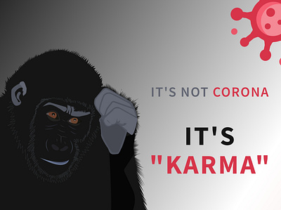 KARMA animals character clean color concept coronavirus dark theme dark ui darkui design illustration nature neomorphism trendy ui vector virus website wellness wildlife