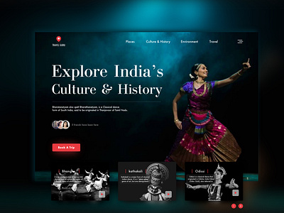 Explore INDIA travel app concept