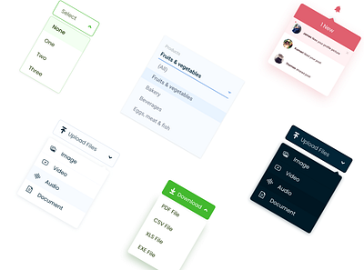 drop down_styes alert app buttons concept dailyui design download drop dropdown list message mobile mobile app design mobile ui notification trending trendy ui upload webdesign