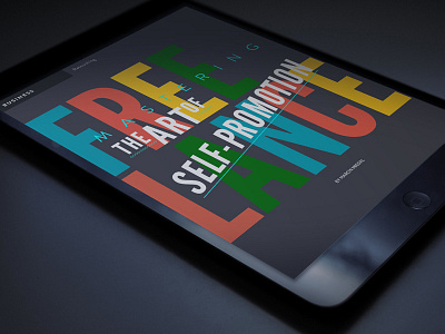 RETOUCHED magazine digital editorial ipad lettering magazine retouch retouched title typography ui