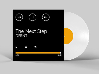 DFRNT. The Next Step concept cover music print print design ui vinyl