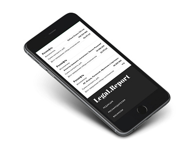 Legal.Report digital interactive justice legal.report mobile table ipad typography ui