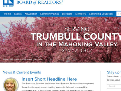 Board of Realtors site board of realtors expressionengine ohio proxima nova realtor