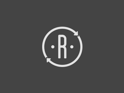 R logo r typography