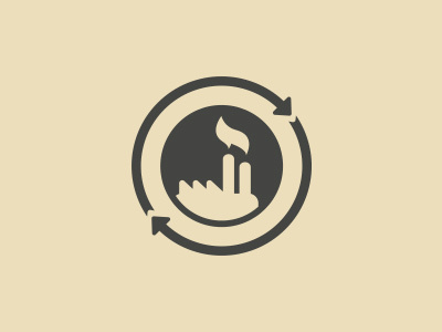 Refinery Mark circle factory logo refinery