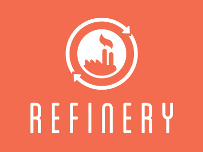 Refinery Logo circle factory logo refinery