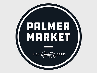 Palmer Market antiques branding farmhouse illustrator logo logo design market ohio quality