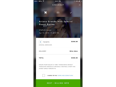 Ticket App - Checkout