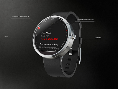 Moto 360 - Message