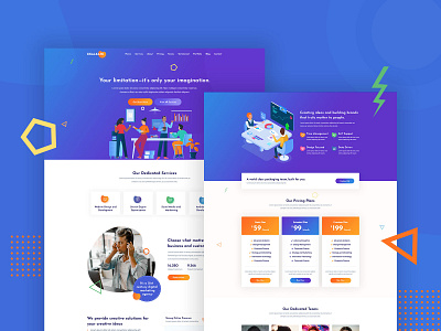 Ekalkate – A Multipurpose Single Page PSD Template advertisement agency business clean creative marketting. biography multipurpose onepage photography portfolio startup unique