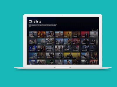 Telecine Cinelists branding design designer layout ui ux uxdesign web