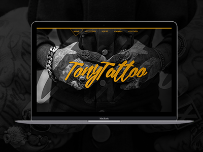 Tony Tatoo Website design designer layout site tattoo web webdesigner