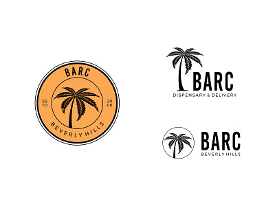 BARC - BEVERLY HILLS cannabis dispensary drawing eye catching graphic design logo logo design simple logo vector weed