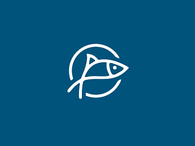 SURVIVE fish geometric graphic design icon illustration line art logo design vector