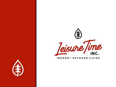 LEISURE TIME INC graphic design icon illustration line art logo design outdoor simple logo timber vector