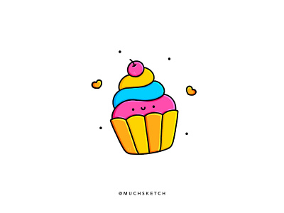 Cupcake 🧁 animation cherry cupcake cupcakes cute dessert food food illustration icing icon illustration kawaii logo procreate sprinkles sugar sweet treat treat yo self yummy