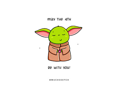 Baby Yoda 💚😇 baby yoda character character design characterdesign illustration illustrator mandalorian may the 4th may the force be with you may the fourth maythe4th maythe4thbewithyou maythefourth procreate star wars star wars art star wars day starwars the child yoda