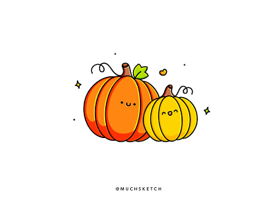 Mommy and baby pumpkin 🎃 affinity designer art autumn color cute cute characters design drawing dribbbleweeklywarmup fall flat happy halloween illustration illustrator kawaii orange procreate pumpkin stamp design vector