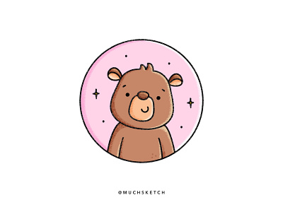 Bear 🐻 affinity designer animal drawing animal illustration bear brown cartoon character design character drawing critters cute animals design drawing forest illustrator kawaii nursery procreate stickers wild animals woodland